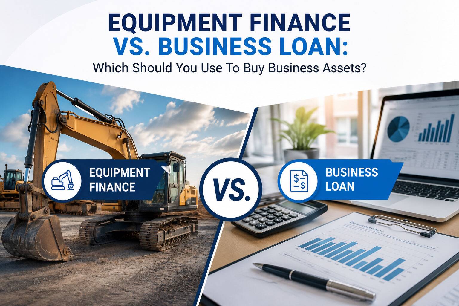 Equipment Finance Vs. Business Loan: Which Should You Use To Buy Business Assets?